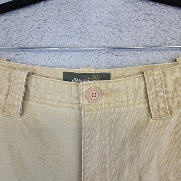 Eddie Bauer Cargo Pants Mens 38x32 Khaki Straight Relaxed Utility Outdoor Hiking - Picture 5 of 14